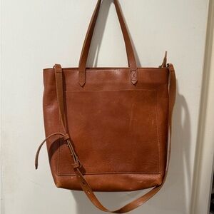 J. Crew Tan Leather Tote Bag